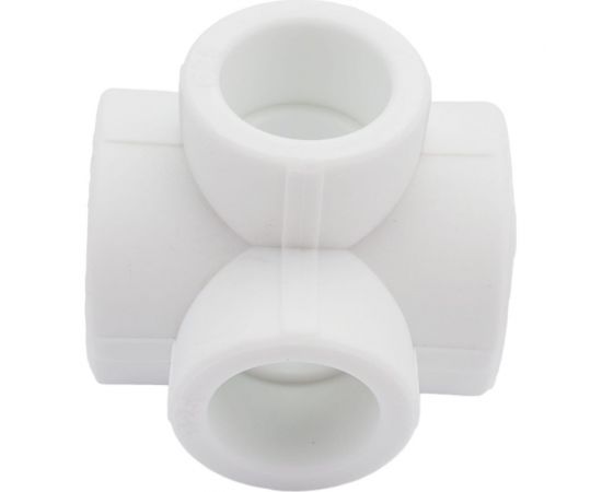 Крестовина VALFEX PP-R белая, 2-плоскостная, 32х25 мм 10118132 127-8213 – изображение 2