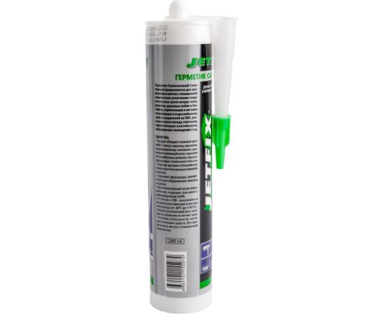 Герметик силиконовый санитарный JETFIX белый 280 мл 21004 – изображение 2