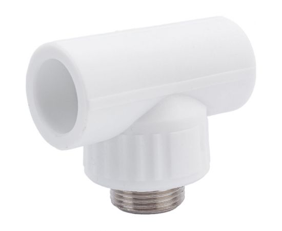 Комбинированный тройник VALFEX PP-R белый, 25х3/4 дюйма НР 10128025 127-0526 – изображение 3