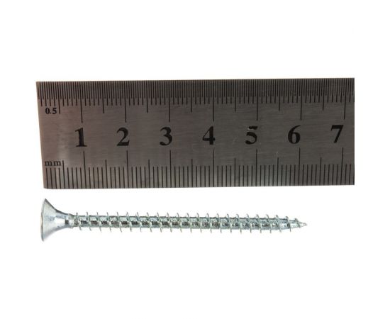 Саморез Tech-Krep ШУц 5,0х60 потайная головка 7 шт, пакет 102449 – изображение 3