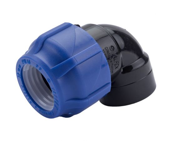 Компрессионный отвод VALFEX ПНД, с внутренней резьбой, 32x1"" 1210012332100 – изображение 3