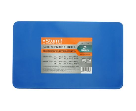 Набор метчиков и плашек для нарезания резьбы Sturm 1065-03-S24 – изображение 3