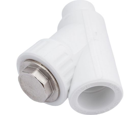 Сетчатый фильтр VALFEX PP-R белый, 32х45°, вн/нр пайка 10142032 036-0621 – изображение 3