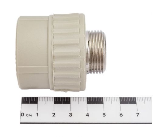 Муфта комбинированная с наружной резьбой VALFEX PP-R серая, 32 мм х3/4"" 10130132Г 127-0363 – изображение 4