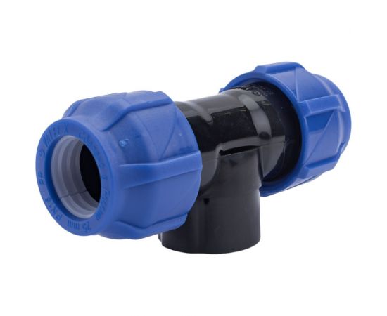 Компрессионный переходной тройник VALFEX ПНД, с внутренней резьбой, 25-3/4""-25 1210012503425 – изображение 4