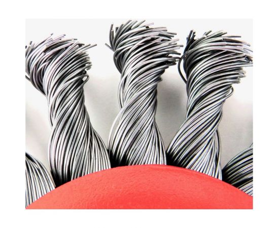 Щетка дисковая жгутовая для УШМ 125x12 мм, M14, проволока сталь 0.5 мм SIT 506 – изображение 4