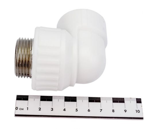 Комбинированный угольник VALFEX PP-R белый, 32х1 дюйма НР 10126032 127-0597 – изображение 4