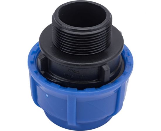 Компрессионная соединительная муфта VALFEX ПНД, с наружной резьбой, 50x1 1/2"" 121001150112 – изображение 4