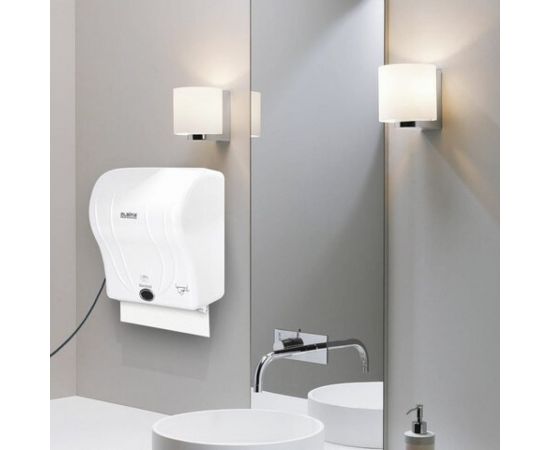 Диспенсер для полотенец в рулонах ЛАЙМА PROFESSIONAL ORIGINAL, сенсорный, белый, ABS-пластик 605765 – изображение 7