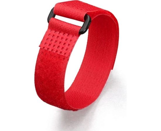 Стяжки велькро FORTISFLEX КСВ-П 20х450 красные 75044 