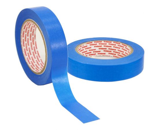 Малярная лента на основе рисовой бумаги Washi для четкого края Vintanet WM111, синяя, 24мм х 50м WM1112450 