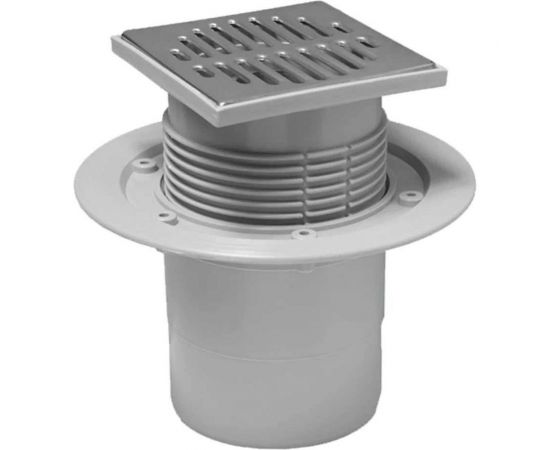 Трап для ванн McAlpine вертикальный, d110, регулируемый (с сухим затвором) MRFG3V-110 