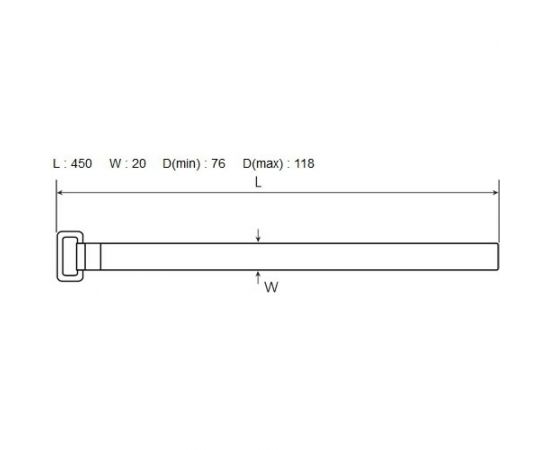 Стяжки велькро FORTISFLEX КСВ-П 20х450 красные 75044 – изображение 2