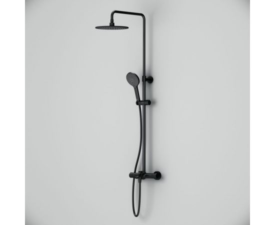 Душевая система AM.PM Like смеситель для ванны и душа с термостатом, 3 функции, черный F0780522 – изображение 2