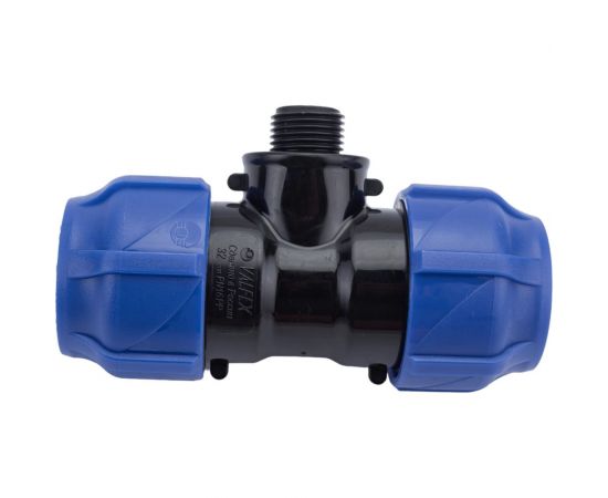 Компрессионный переходной тройник VALFEX ПНД, с наружной резьбой, 32-1/2""-32 1210023201232 – изображение 2