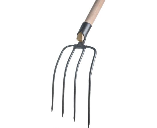 Кованые навозные вилы с черенком Gigant 1 сорт GFF-04 – изображение 2