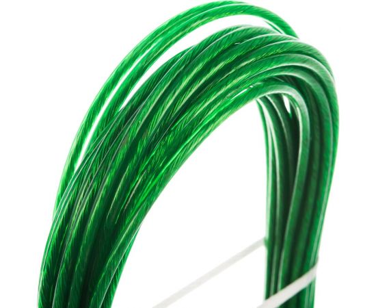 Металлополимерный цветной трос 3мм 10м зеленый Tech-Krep 136589 – изображение 2