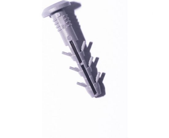 Дюбель с ударным шурупом Крепежные системы МВИС дюбель-гвоздь с усами, 6x40 мм, полипропилен, буртик, 100 шт. ДБМ0640Б – изображение 3