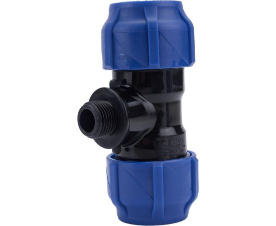 Компрессионный переходной тройник VALFEX ПНД, с наружной резьбой, 32-1/2""-32 1210023201232 – изображение 3