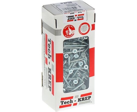 Универсальный саморез Tech-Krep 45х4,0 мм 200 шт оцинкованный, коробка с окном 102183 – изображение 3