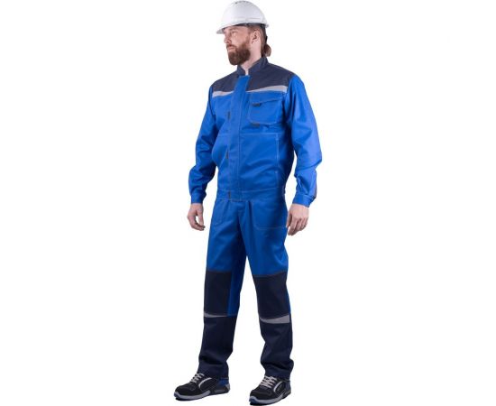 Костюм ГК Спецобъединение КМ-10 ЛЮКС василёк-чёрный, р. 104-108, рост 170-176 Кос 578/104/170 – изображение 3