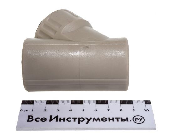 Фильтр сетчатый VALFEX PP-R серый, 32 мм, 45 градусов, внутренняя пайка 10141032Г 036-0609 – изображение 3