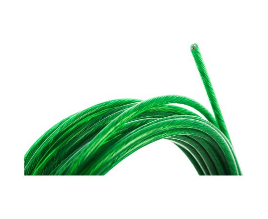 Металлополимерный цветной трос 3мм 10м зеленый Tech-Krep 136589 – изображение 3