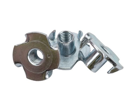 Крыльчатая мебельная забивная гайка DINFIX DIN 1624, оцинкованная, М5, 50 шт. 00-00002841 – изображение 4