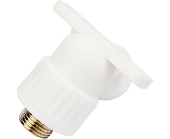 Комбинированный угольник VALFEX PP-R белый, 25х1/2 дюйма НР, с креплением 10121025 127-1891 – изображение 4