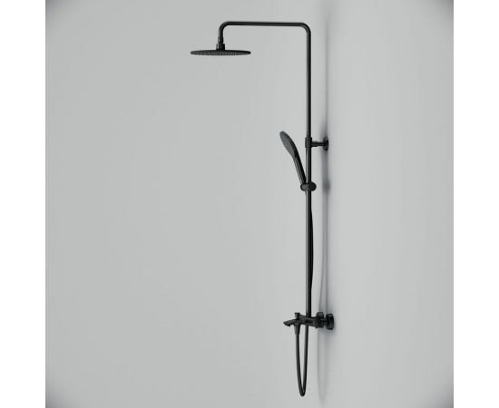 Душевая система AM.PM Like смеситель для ванны и душа с термостатом, 3 функции, черный F0780522 – изображение 4
