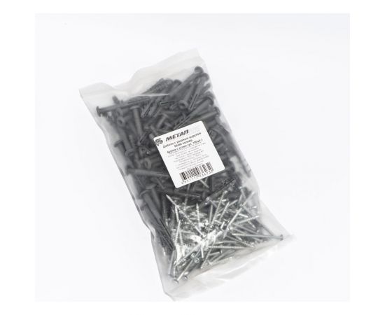 Дюбель с ударным шурупом Крепежные системы МВИС дюбель-гвоздь с усами, 6x40 мм, полипропилен, буртик, 100 шт. ДБМ0640Б – изображение 4