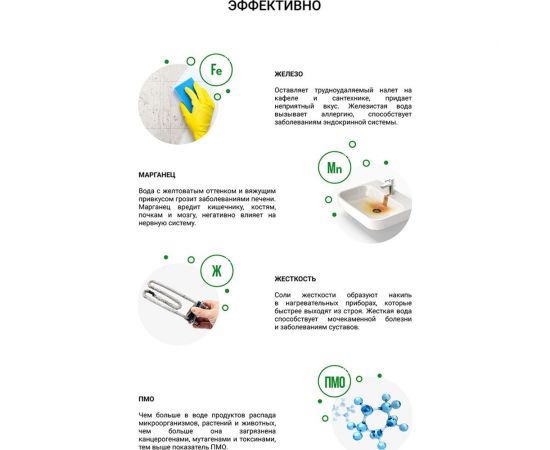 Установка обезжелезивания (до 15 мг/л) и умягчения воды Гейзер аквашеф xl 332 автоматическое управление на 3-5 точки водоразбора 33681 – изображение 5