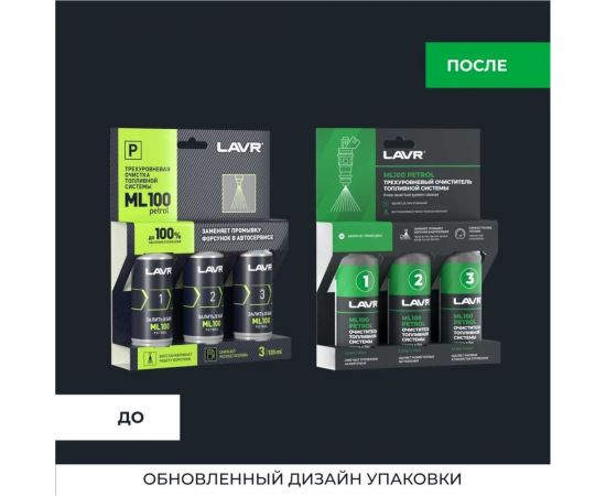 Трехуровневая очистка топливной системы LAVR ML100 Petrol, 120 мл Ln2137 – изображение 6