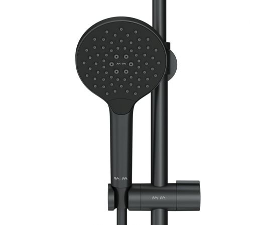 Душевая система AM.PM Like смеситель для ванны и душа с термостатом, 3 функции, черный F0780522 – изображение 8