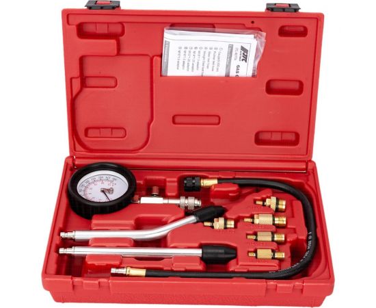 Компрессометр для бензиновых двигателей с набором адаптеров JTC 4077A 