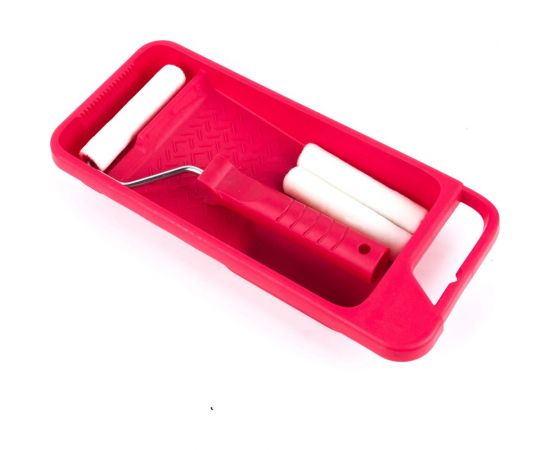 Малярный набор VIRTUS ванночка малярная, ручка, 3 мини-валика, велюр, 110 мм 002777002 