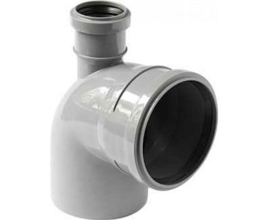 Универсальный отвод VALFEX 110/50x87.5, фронт-вверх, внутренняя канализация 23125150 