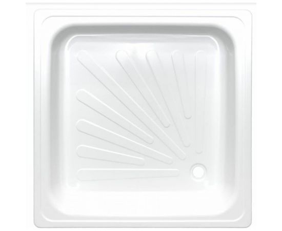 Стальной душевой поддон ВИЗ ANTIKA эмалированный, 80x80x15 см, слив D-52 мм APS-80101 