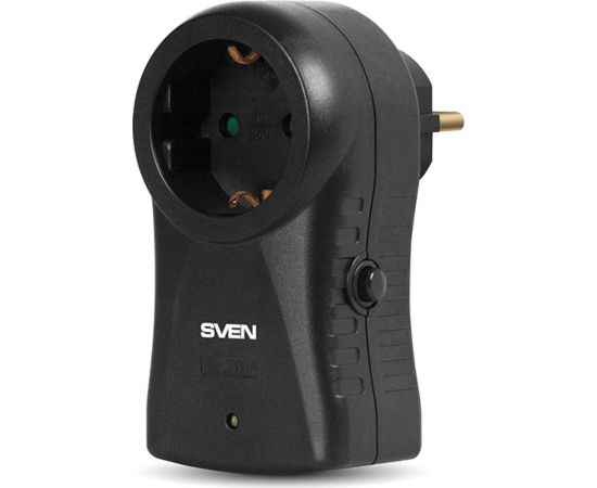 Фильтр SVEN SF-S1 (1 розетка, 16А, термопредохранитель), черный SV-014773 