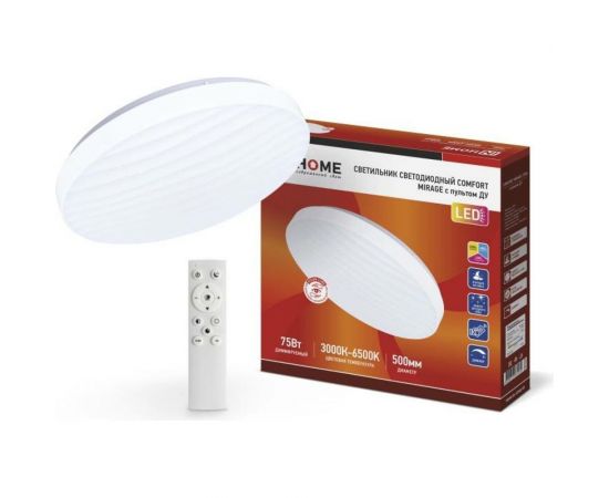 Светодиодный светильник IN HOME COMFORT MIRAGE 75Вт 230В 3000-6500K 6000Лм 500x70мм пульт ДУ 4690612035130 