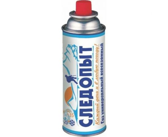 Газ для портативных плит Следопыт металлический баллон, 220 гр. PF-FG-220R 