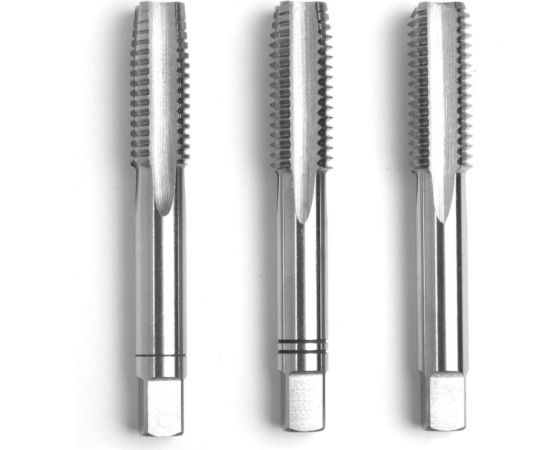 Ручные метчики GSR M6х1 HSSE DIN352 6H набор 3 шт для глухих и сквозных отверстий B00107190 