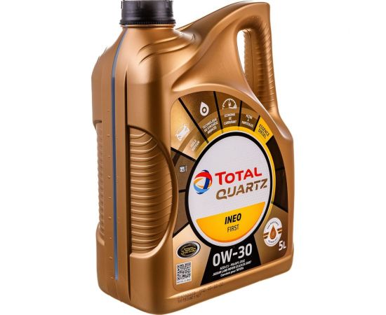 Масло для 4-х тактных двигателей TOTAL (11772) QUARTZ INEO FIRST 0W30, 5 л 213833 