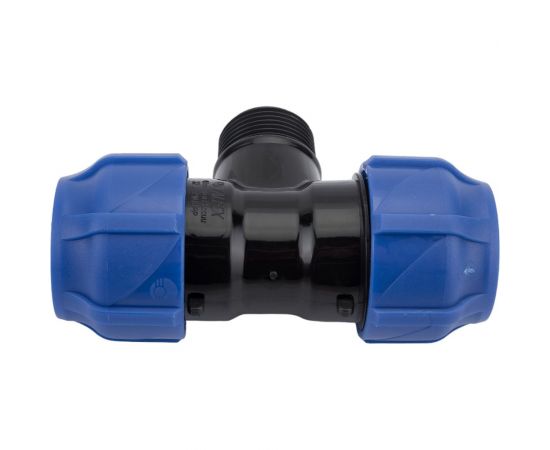 Компрессионный переходной тройник VALFEX ПНД, с наружной резьбой, 32-1""-32 1210023210032 – изображение 2