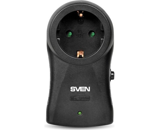 Фильтр SVEN SF-S1 (1 розетка, 16А, термопредохранитель), черный SV-014773 – изображение 2