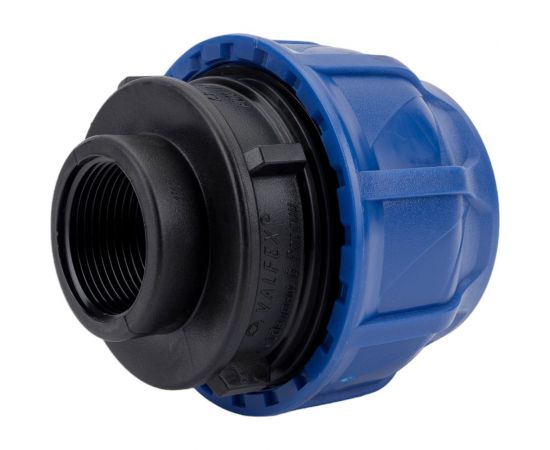 Компрессионная соединительная муфта VALFEX ПНД, с внутренней резьбой, 63x1 1/4"" 121001263114 – изображение 2