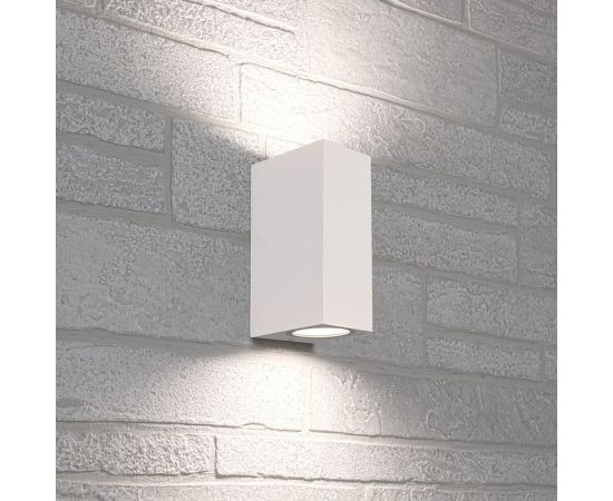 Садово-парковый светильник FERON 230V 2*GU10, DH051, белый (на стену) 48328 – изображение 2