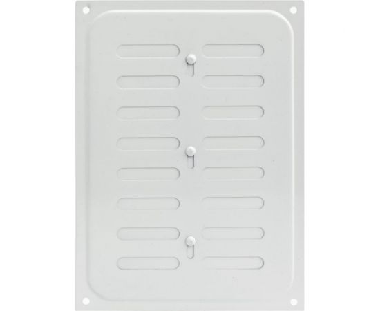 Решетка вентиляционная белая с заслонкой 165x240 мм Скобис Т818 – изображение 2