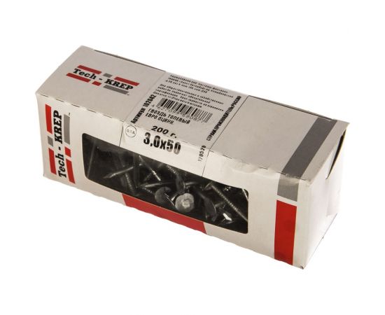 Толевый оцинкованный гвоздь евро Tech-Krep 3.0х50, 200г, коробка 102042 – изображение 2