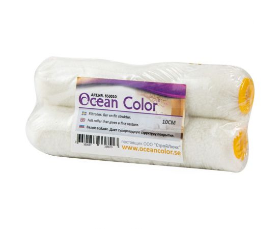 Войлочный валик для масляных красок и лаков на водной основе Ocean Color 100 мм, 2 шт. 850010 – изображение 2